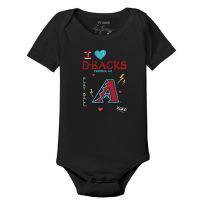 I Heart Diamondbacks Short Sleeve Snapper - Tiny Turnip