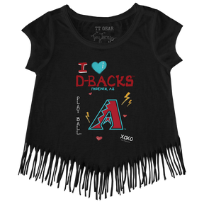 I Heart Diamondbacks Fringe Tee - Tiny Turnip