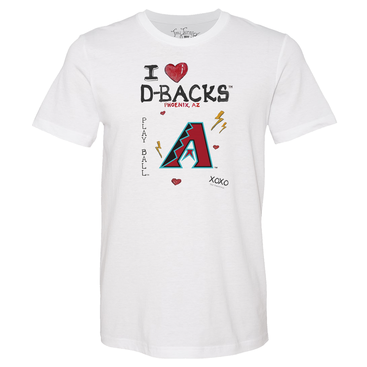 I Heart Diamondbacks Unisex Tee Shirt - Tiny Turnip