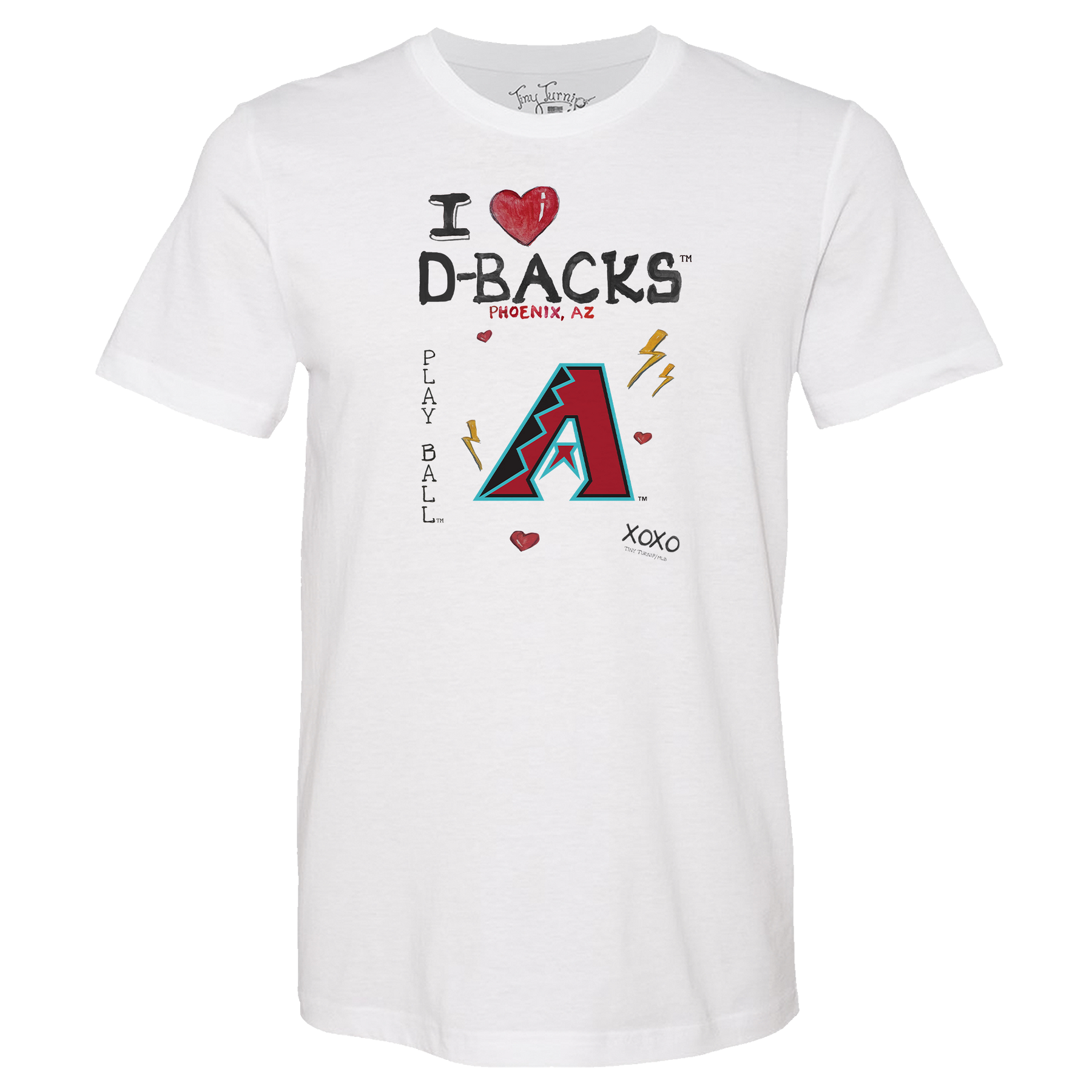 I Heart Diamondbacks Unisex Tee Shirt - Tiny Turnip