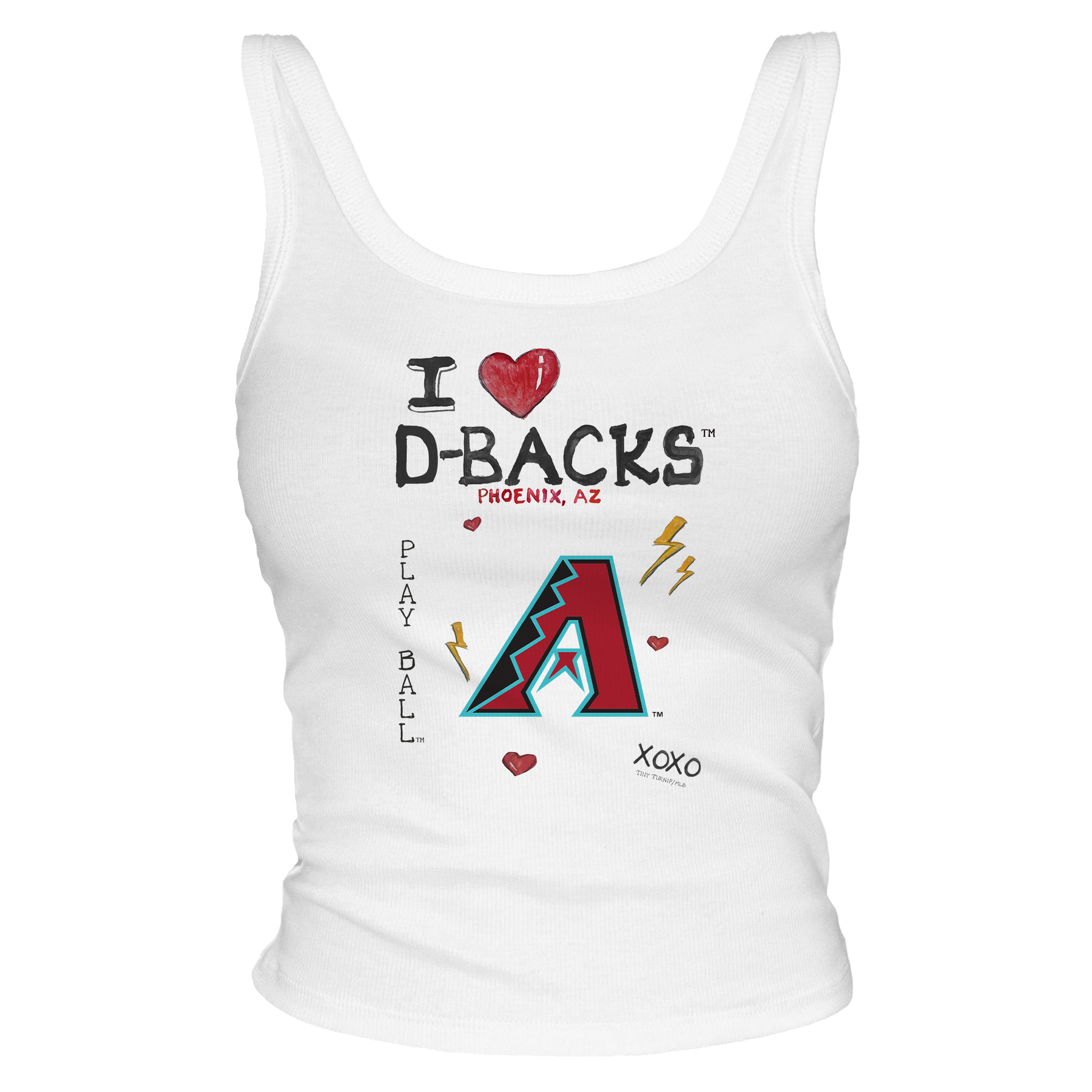 I Heart Diamondbacks Tank - Tiny Turnip