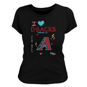 I Heart Diamondbacks Women's Tee Shirt - Tiny Turnip