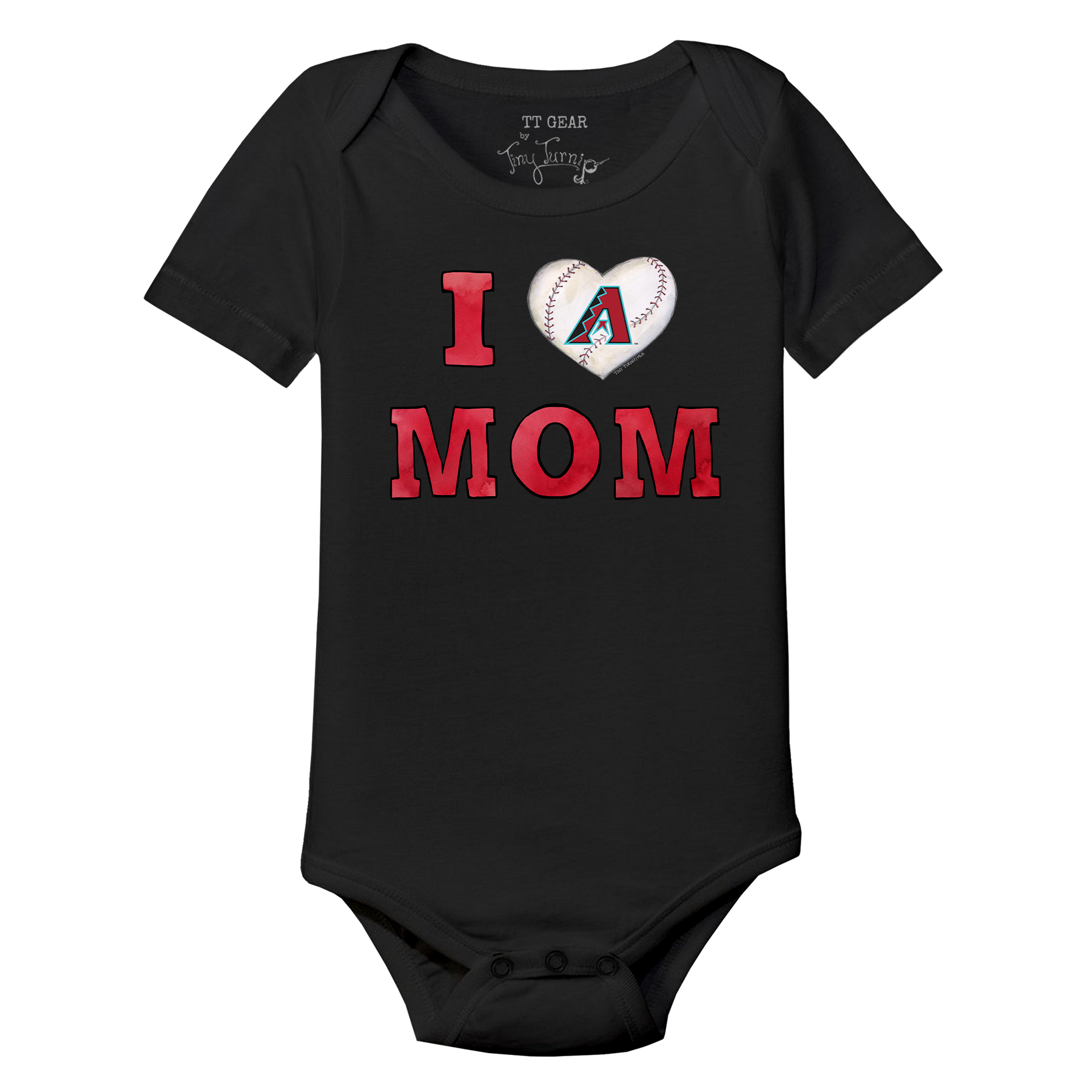 Arizona Diamondbacks I Love Mom Short Sleeve Snapper