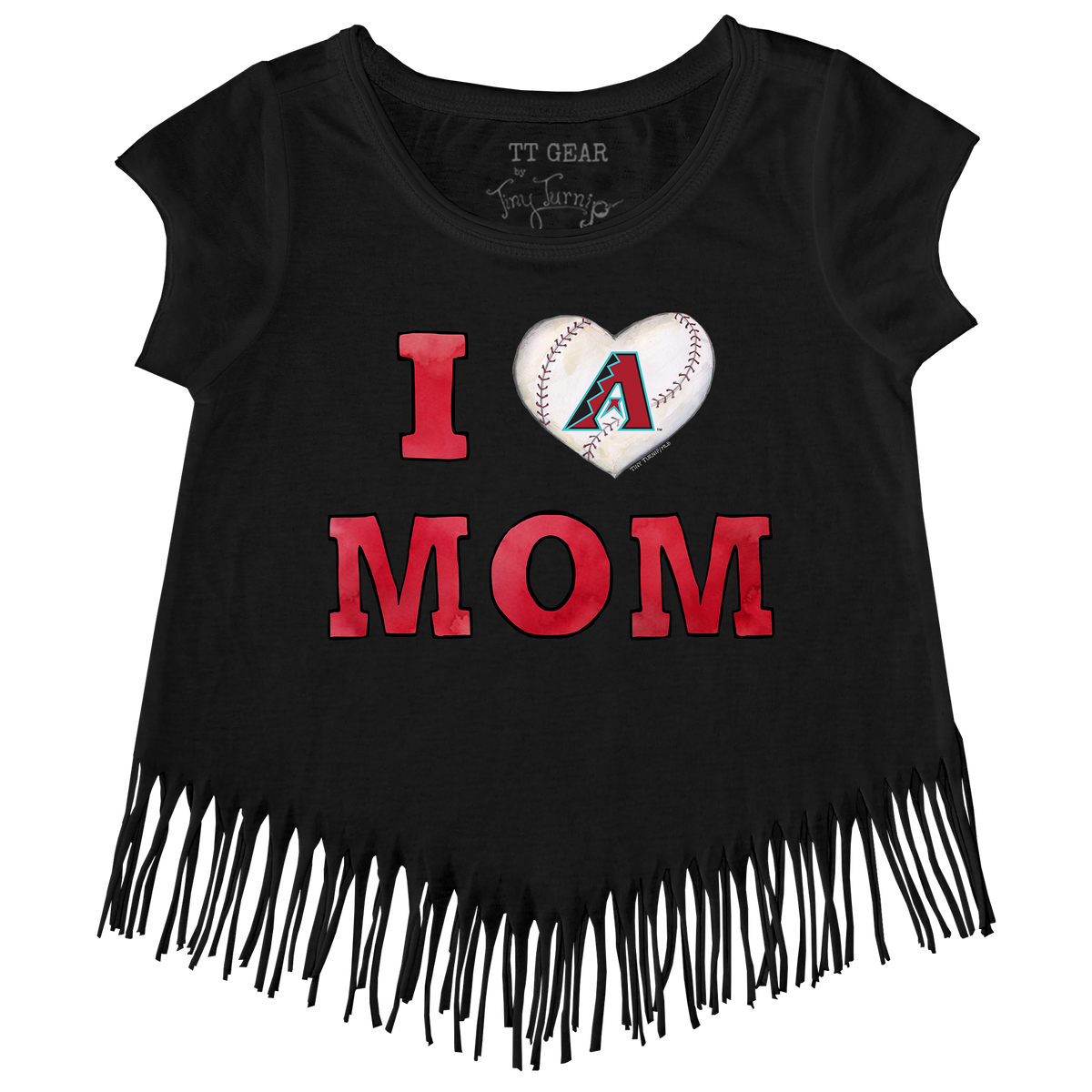 Arizona Diamondbacks I Love Mom Fringe Tee
