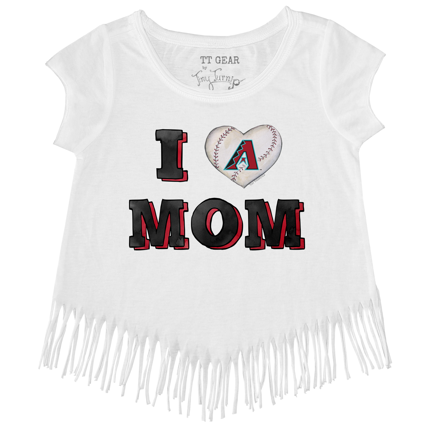 Arizona Diamondbacks I Love Mom Fringe Tee
