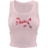 Arizona Diamondbacks Lipstick Crop Tank - Tiny Turnip