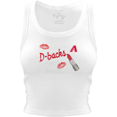 Arizona Diamondbacks Lipstick Crop Tank - Tiny Turnip