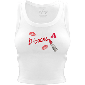 Arizona Diamondbacks Lipstick Crop Tank - Tiny Turnip