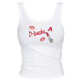 Arizona Diamondbacks Lipstick Ribbed Tank - Tiny Turnip