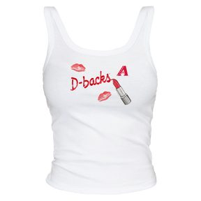 Arizona Diamondbacks Lipstick Ribbed Tank - Tiny Turnip