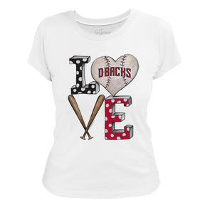 Arizona Diamondbacks Baseball LOVE Tee Shirt - Tiny Turnip
