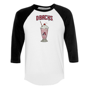 Arizona Diamondbacks Milkshake 3/4 Black Sleeve Raglan