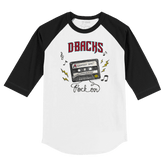 Arizona Diamondbacks Mixtape 3/4 Black Sleeve Raglan