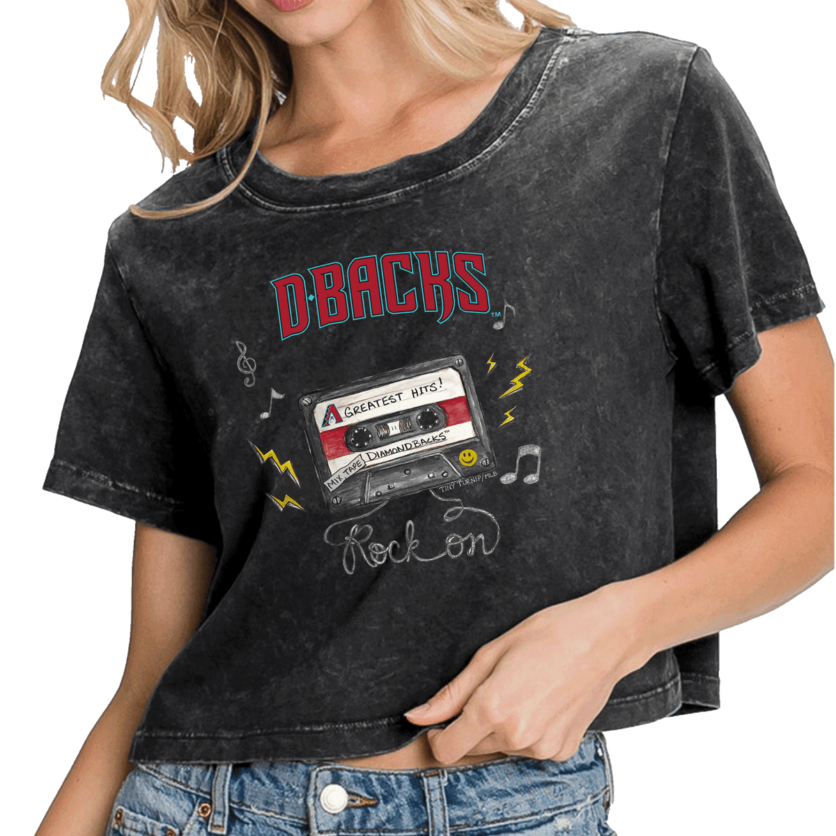 Arizona Diamondbacks Mixtape Vintage Crop Tee