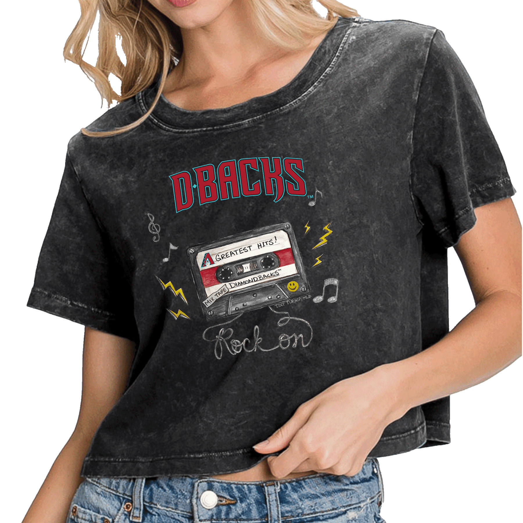 Arizona Diamondbacks Mixtape Vintage Crop Tee