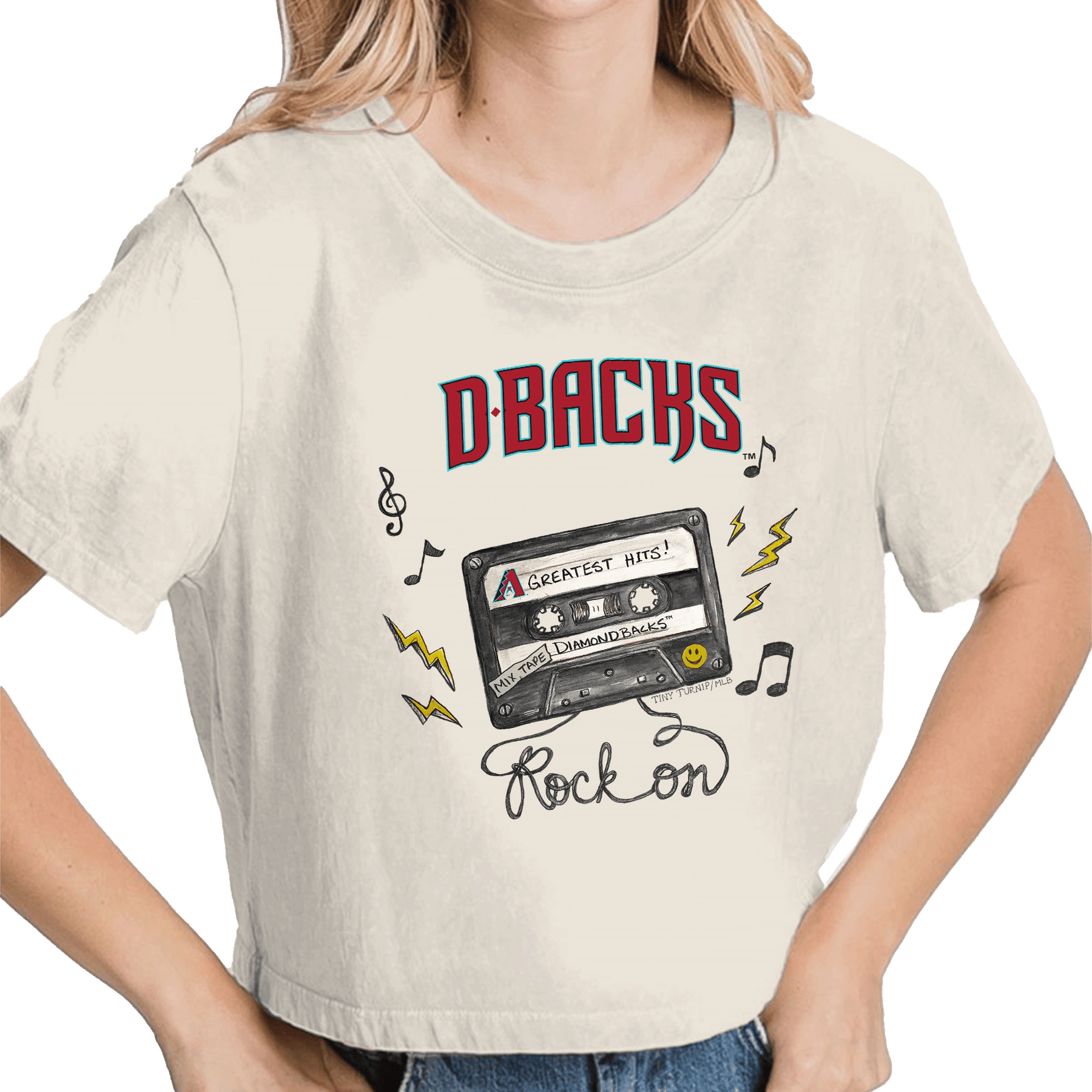 Arizona Diamondbacks Mixtape Vintage Crop Tee
