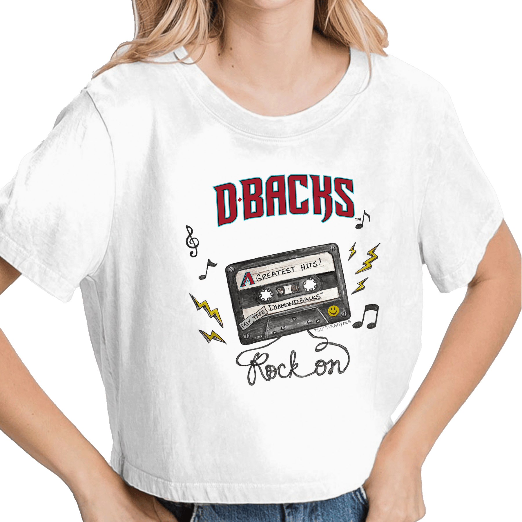 Arizona Diamondbacks Mixtape Vintage Crop Tee