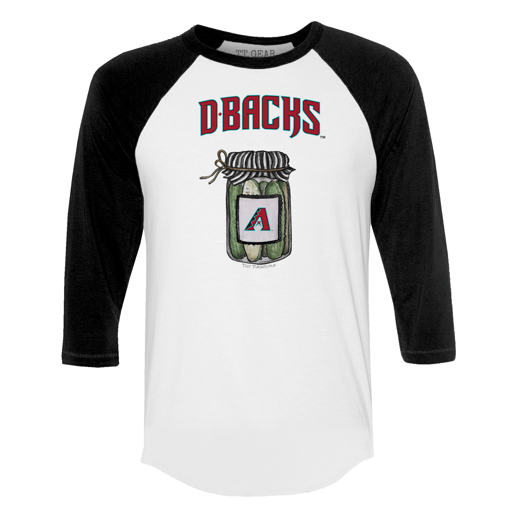 Arizona Diamondbacks Pickle Jar 3/4 Black Sleeve Raglan