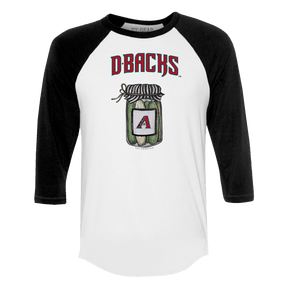 Arizona Diamondbacks Pickle Jar 3/4 Black Sleeve Raglan