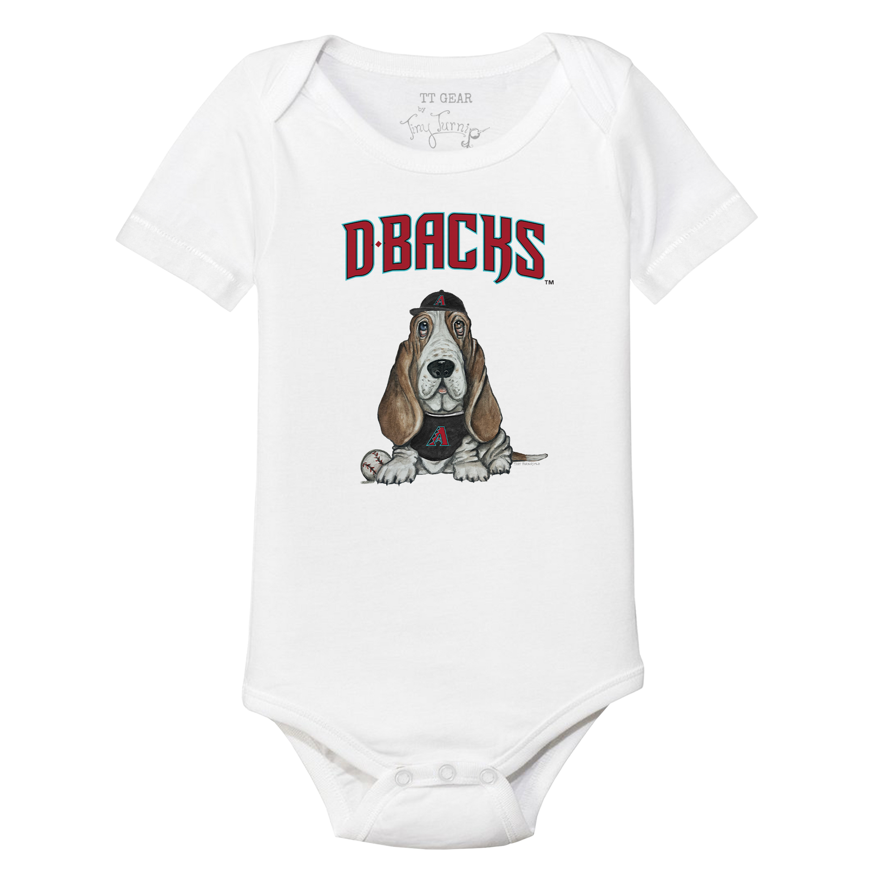 Arizona Diamondbacks Puddy Short Sleeve Snapper - Tiny Turnip