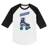 Arizona Diamondbacks Retro Skate 3/4 Black Sleeve Raglan