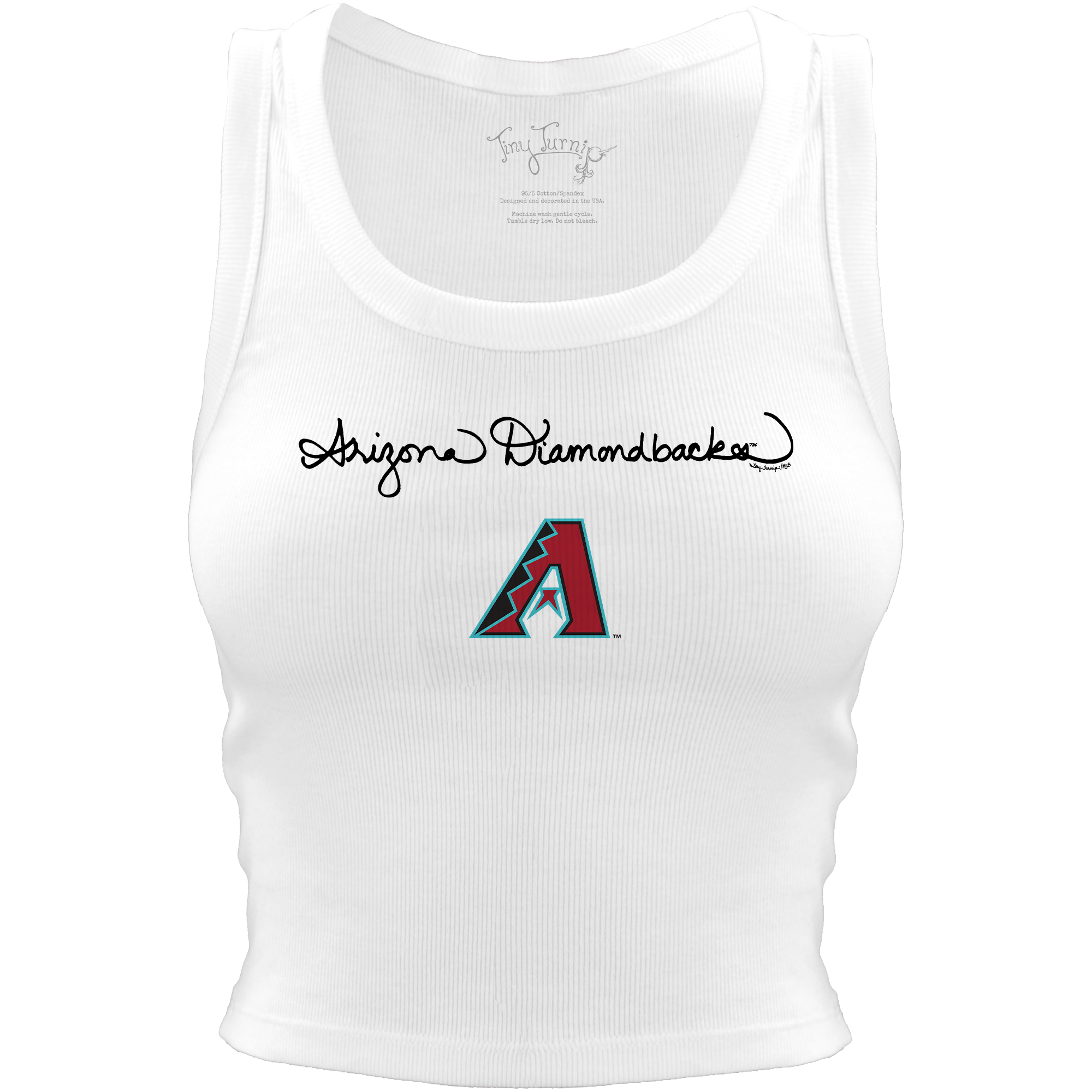 Arizona Diamondbacks Logo Script Crop Tank– Tiny Turnip