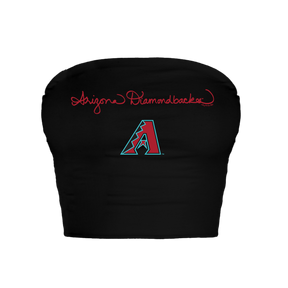Arizona Diamondbacks Logo Script Crop Tube Top