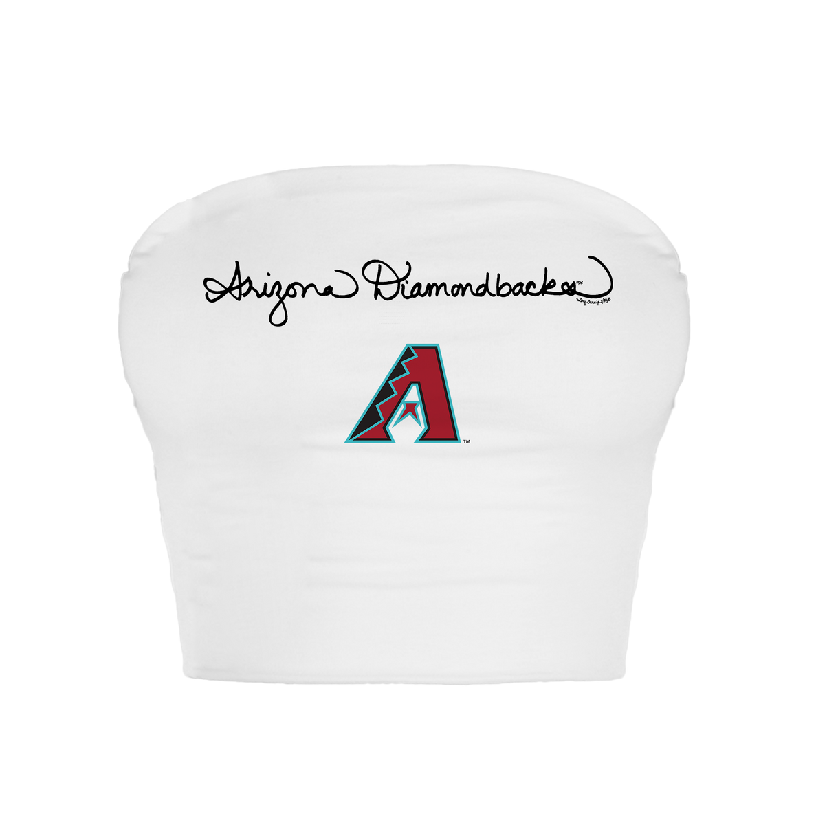 Arizona Diamondbacks Logo Script Crop Tube Top