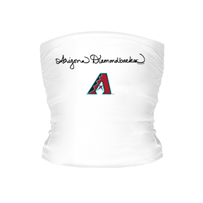 Arizona Diamondbacks Logo Script Tube Top - Tiny Turnip