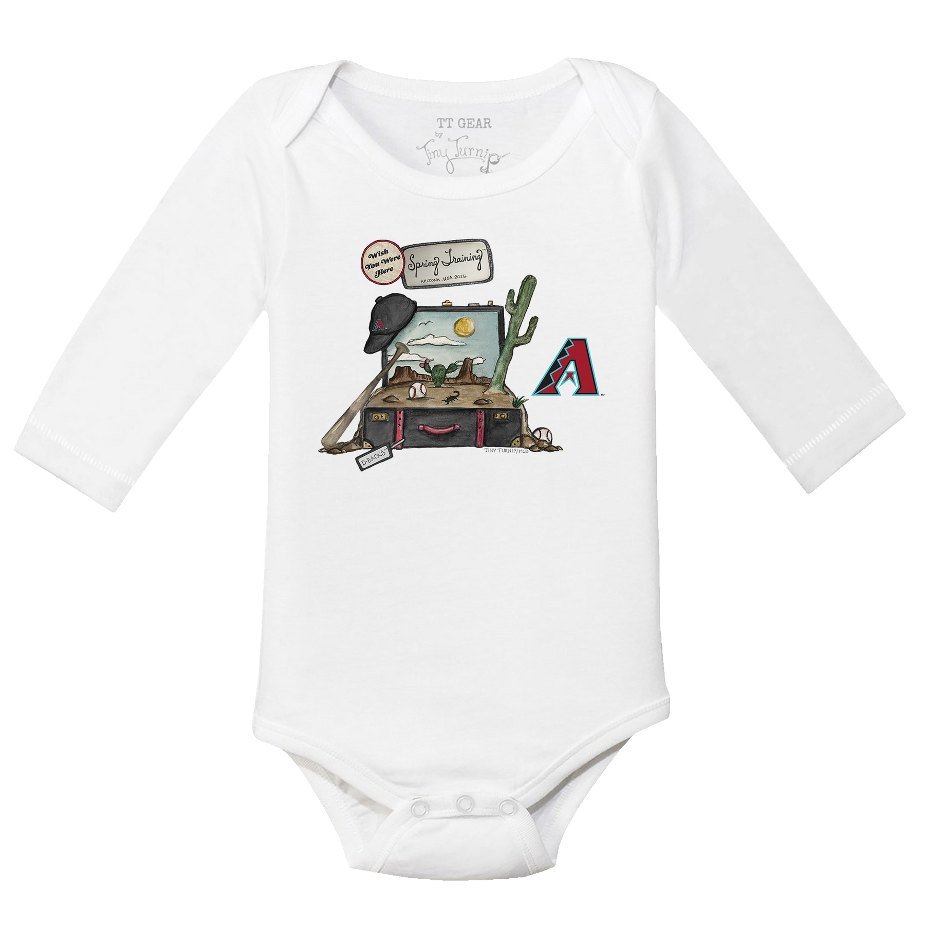 Arizona Diamondbacks Spring Training 2026 Long Sleeve Snapper - Tiny Turnip