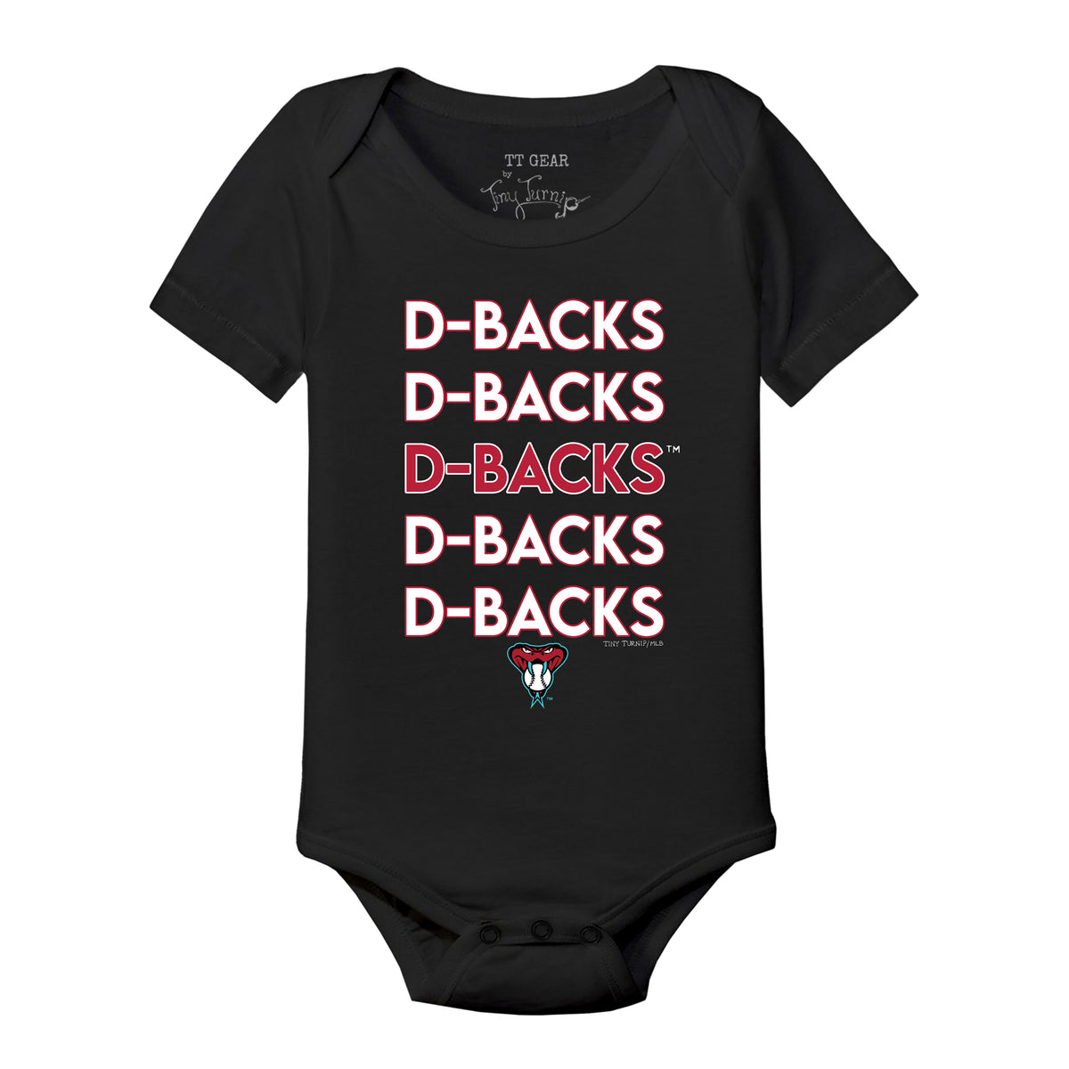 Arizona Diamondbacks Stacked Short Sleeve Snapper