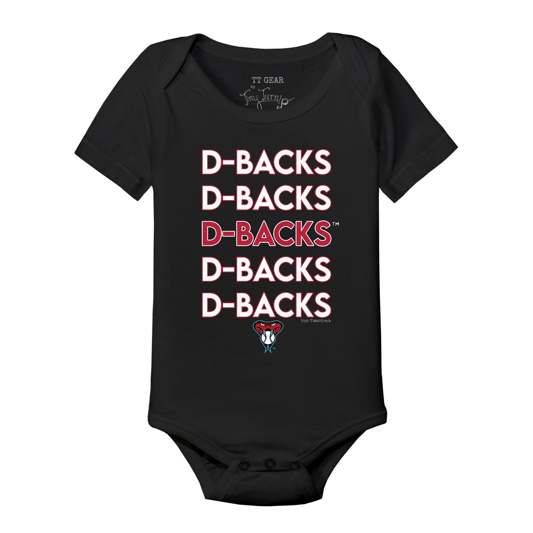 Arizona Diamondbacks Stacked Short Sleeve Snapper