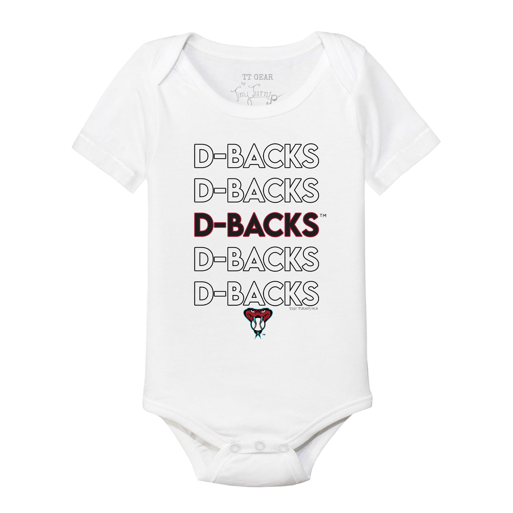 Arizona Diamondbacks Stacked Short Sleeve Snapper