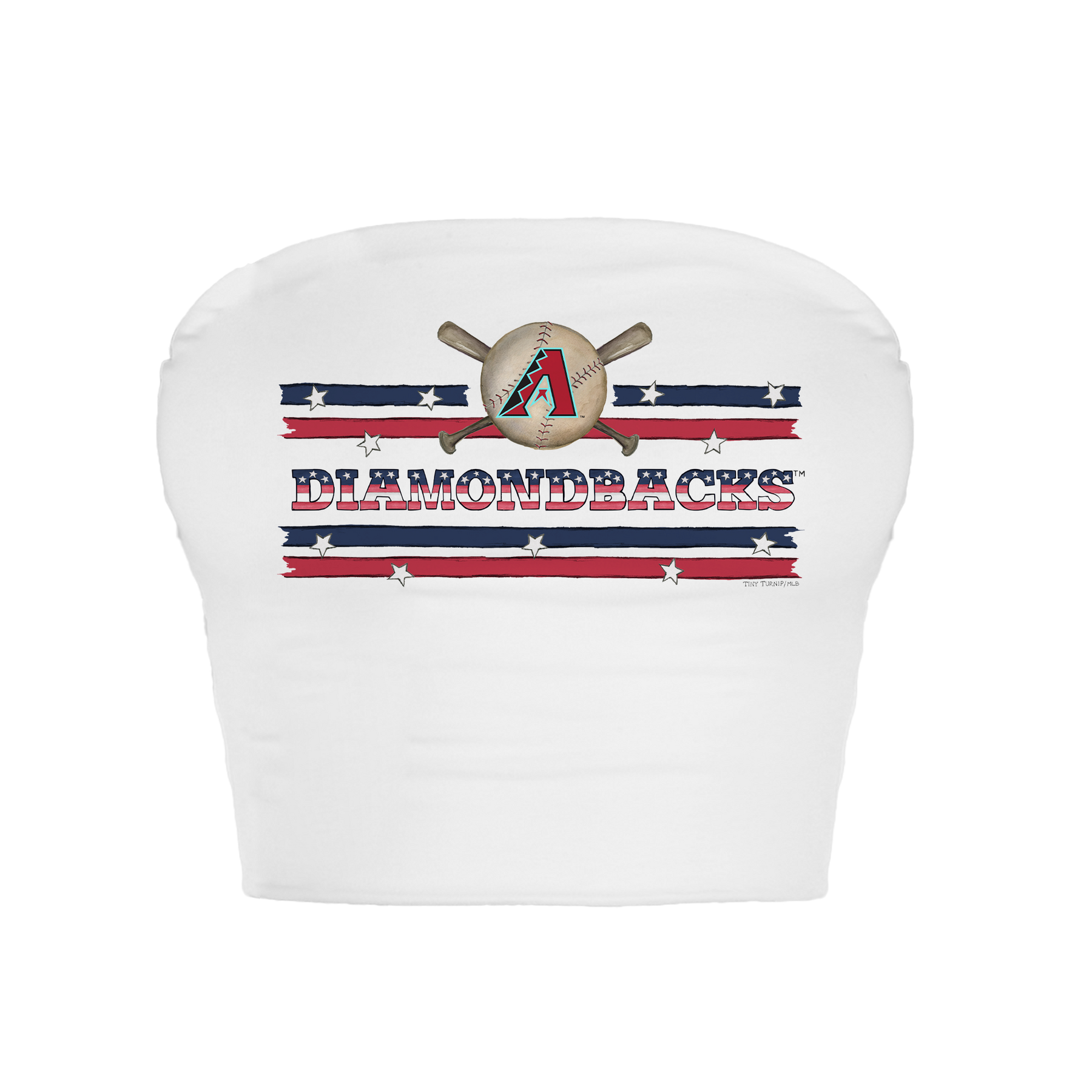 Arizona Diamondbacks Stars and Stripes Crop Tube Top