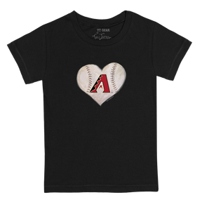 Arizona Diamondbacks Stitched Heart Kid's Tee Shirt - Tiny Turnip
