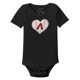 Arizona Diamondbacks Stitched Heart Short Sleeve Snapper - Tiny Turnip