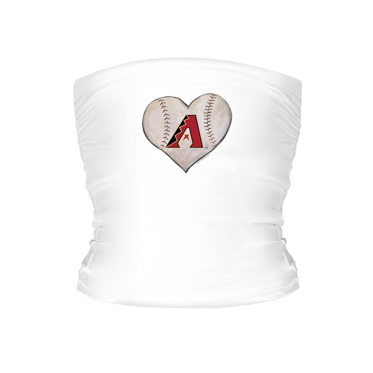 Arizona Diamondbacks Stitched Heart Tube Top - Tiny Turnip