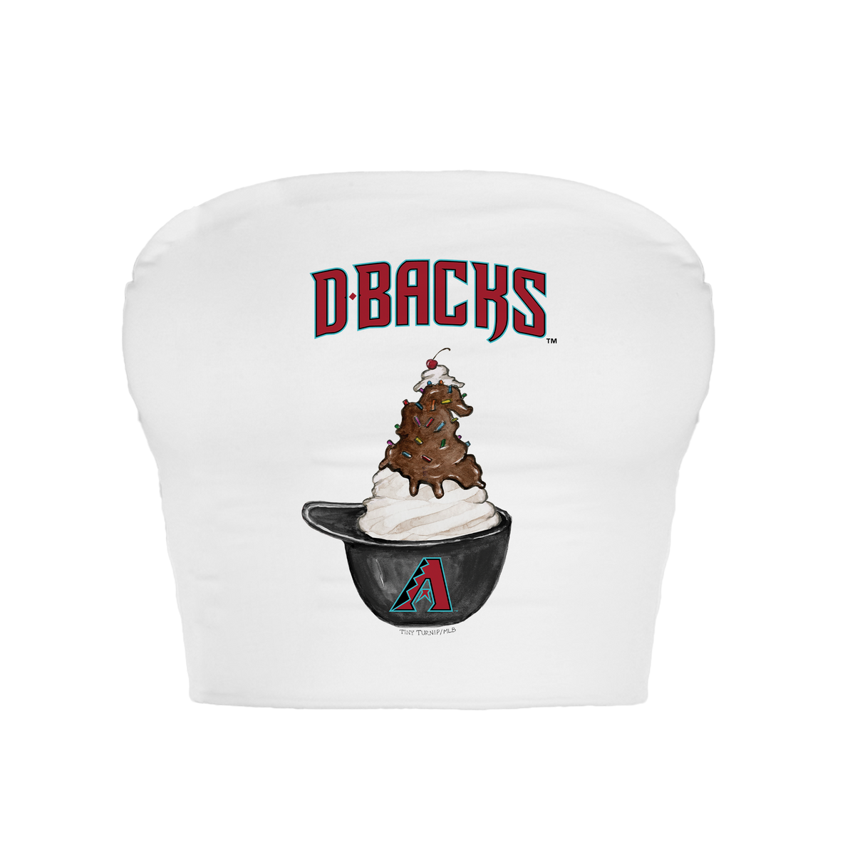 Arizona Diamondbacks Sundae Helmet Crop Tube Top