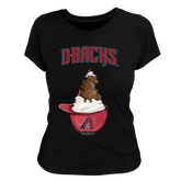 Arizona Diamondbacks Sundae Helmet Women's Tee Shirt