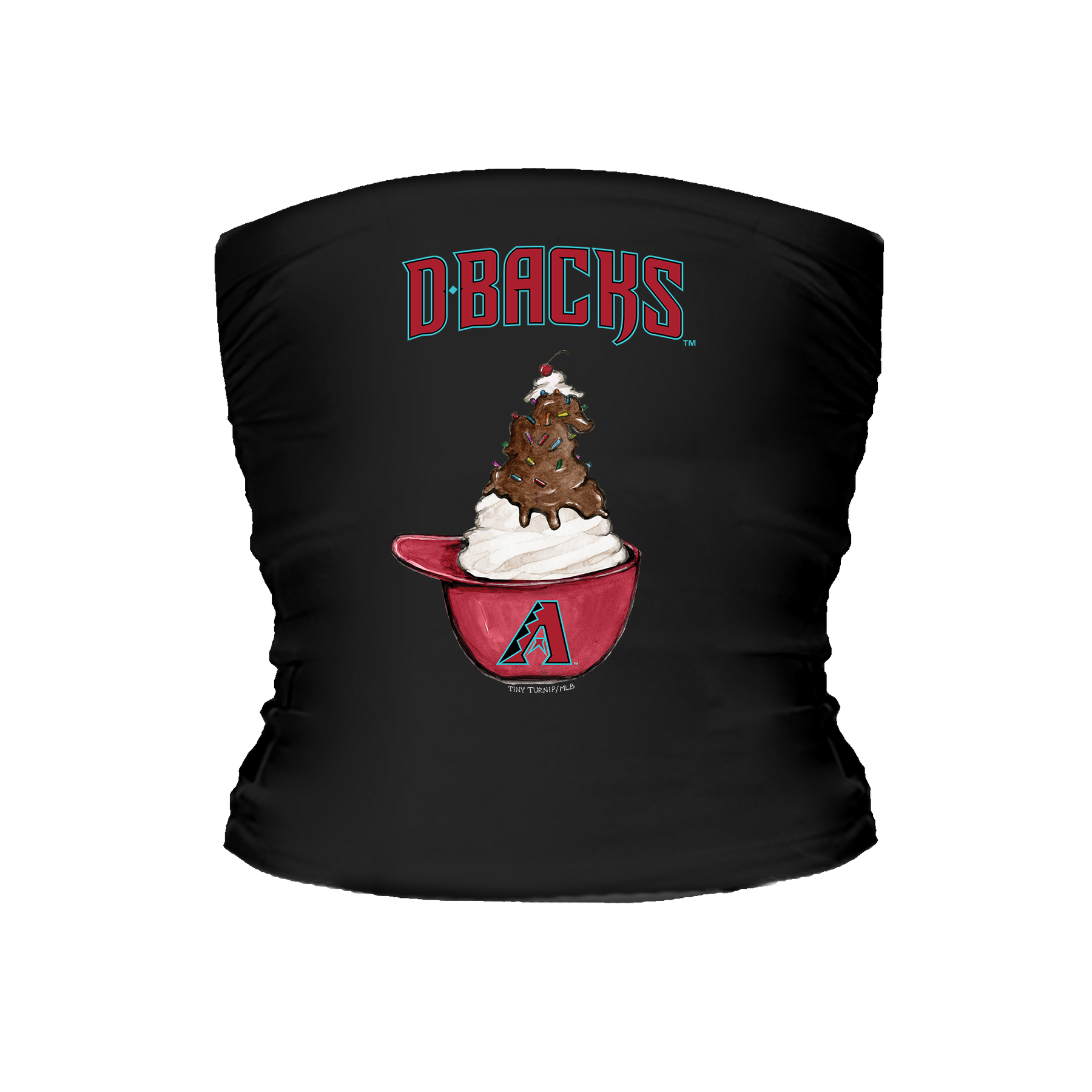 Arizona Diamondbacks Sundae Helmet Tube Top - Tiny Turnip