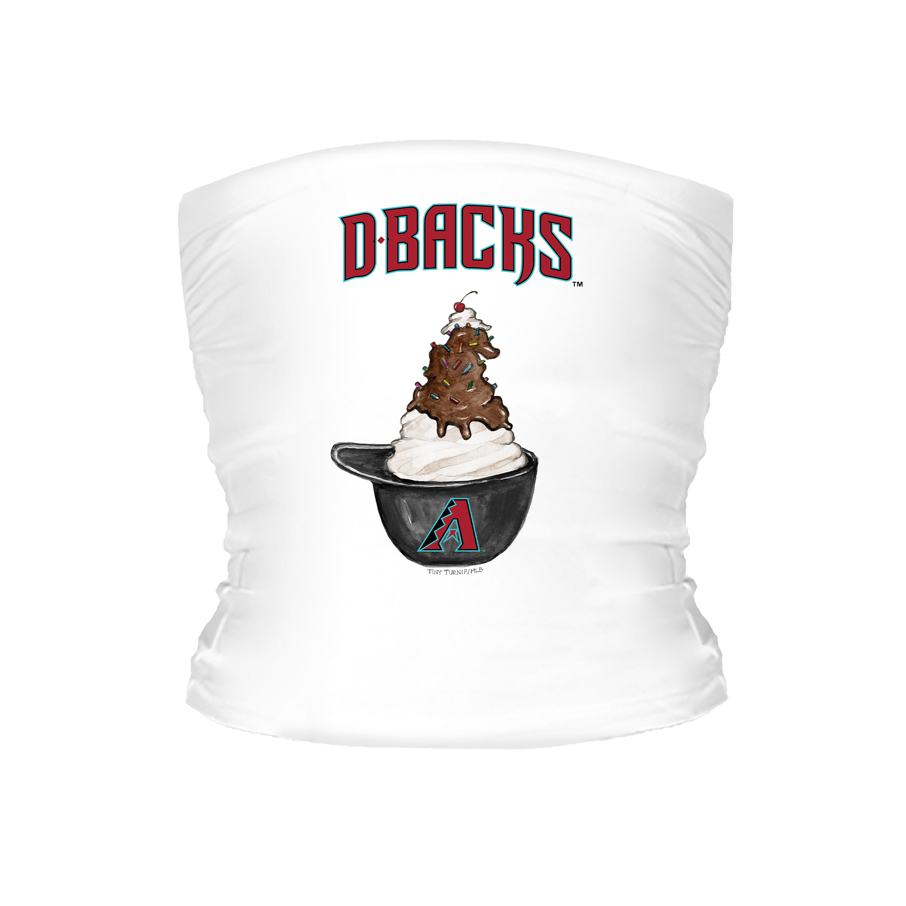 Arizona Diamondbacks Sundae Helmet Tube Top - Tiny Turnip