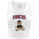 Arizona Diamondbacks Teddy Crop Tank - Tiny Turnip