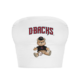 Arizona Diamondbacks Teddy Crop Tube Top - Tiny Turnip