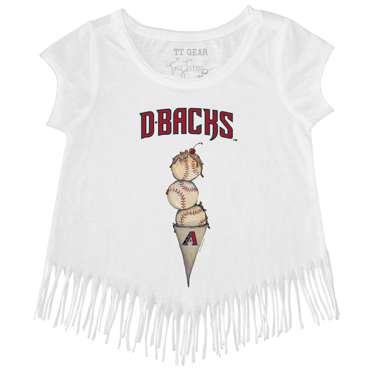 Arizona Diamondbacks Triple Scoop Fringe Tee