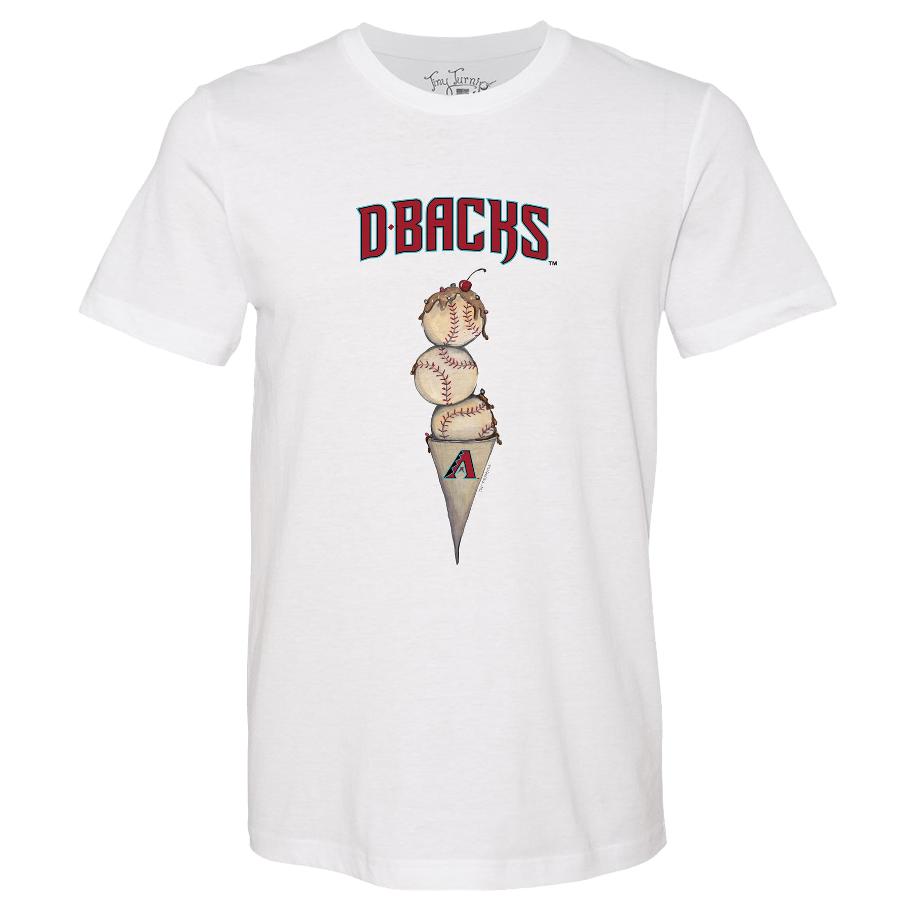 Arizona Diamondbacks Triple Scoop Unisex Tee Shirt - Tiny Turnip