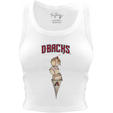 Arizona Diamondbacks Triple Scoop Crop Tank - Tiny Turnip