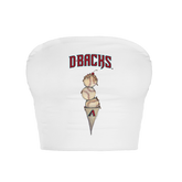 Arizona Diamondbacks Triple Scoop Crop Tube Top