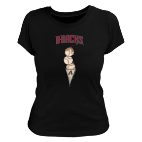 Arizona Diamondbacks Triple Scoop Women's Tee Shirt - Tiny Turnip