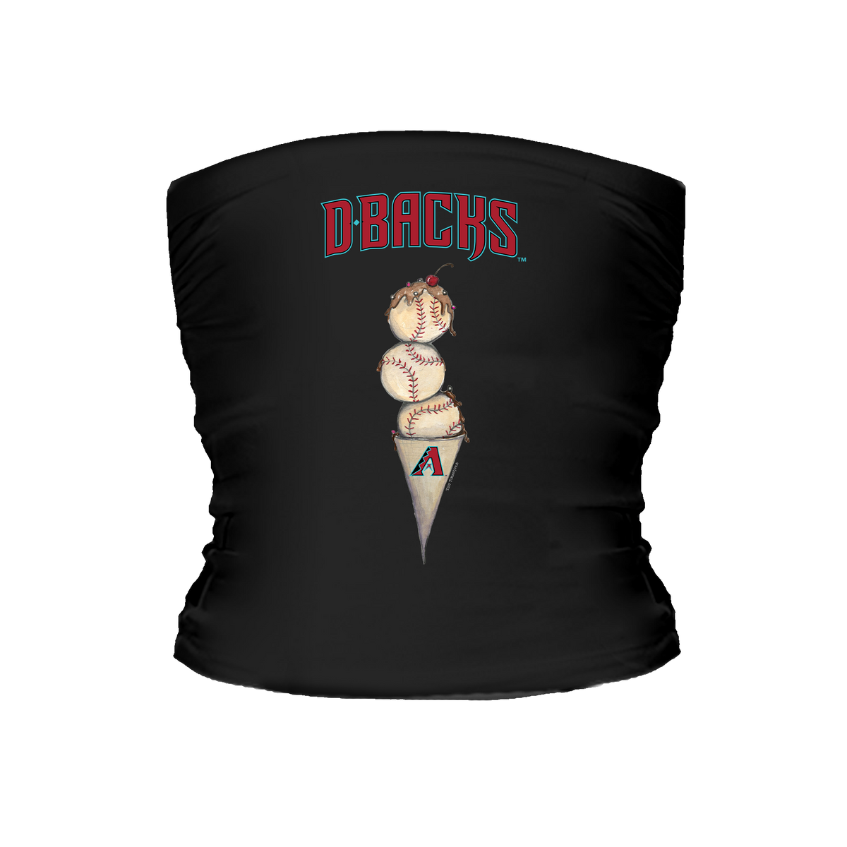 Arizona Diamondbacks Triple Scoop Tube Top - Tiny Turnip