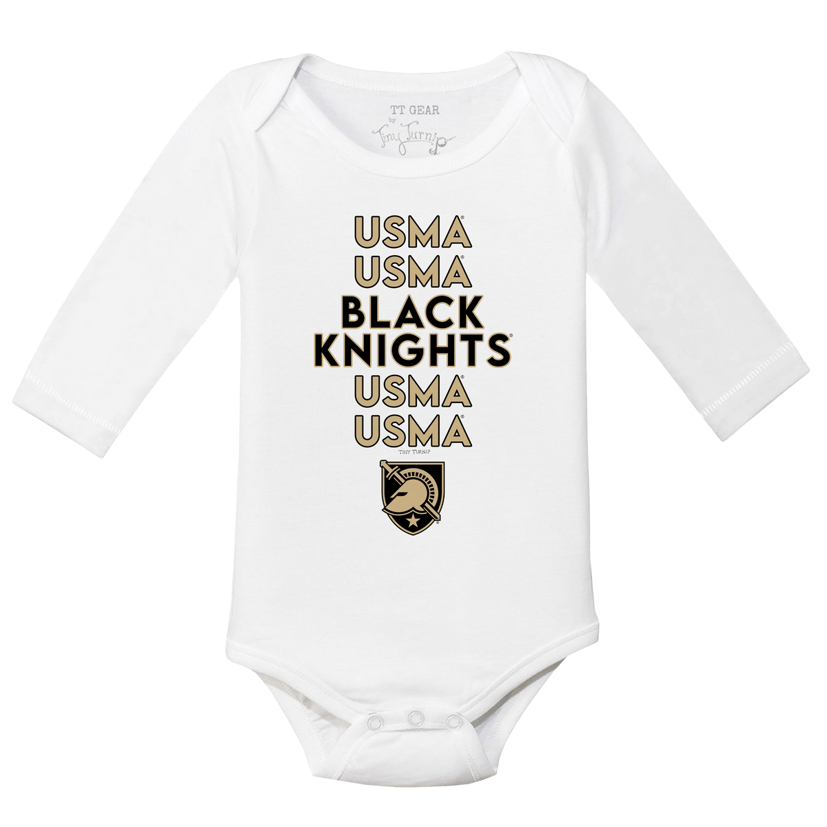 Army Black Knights Stacked Long-Sleeve Snapper